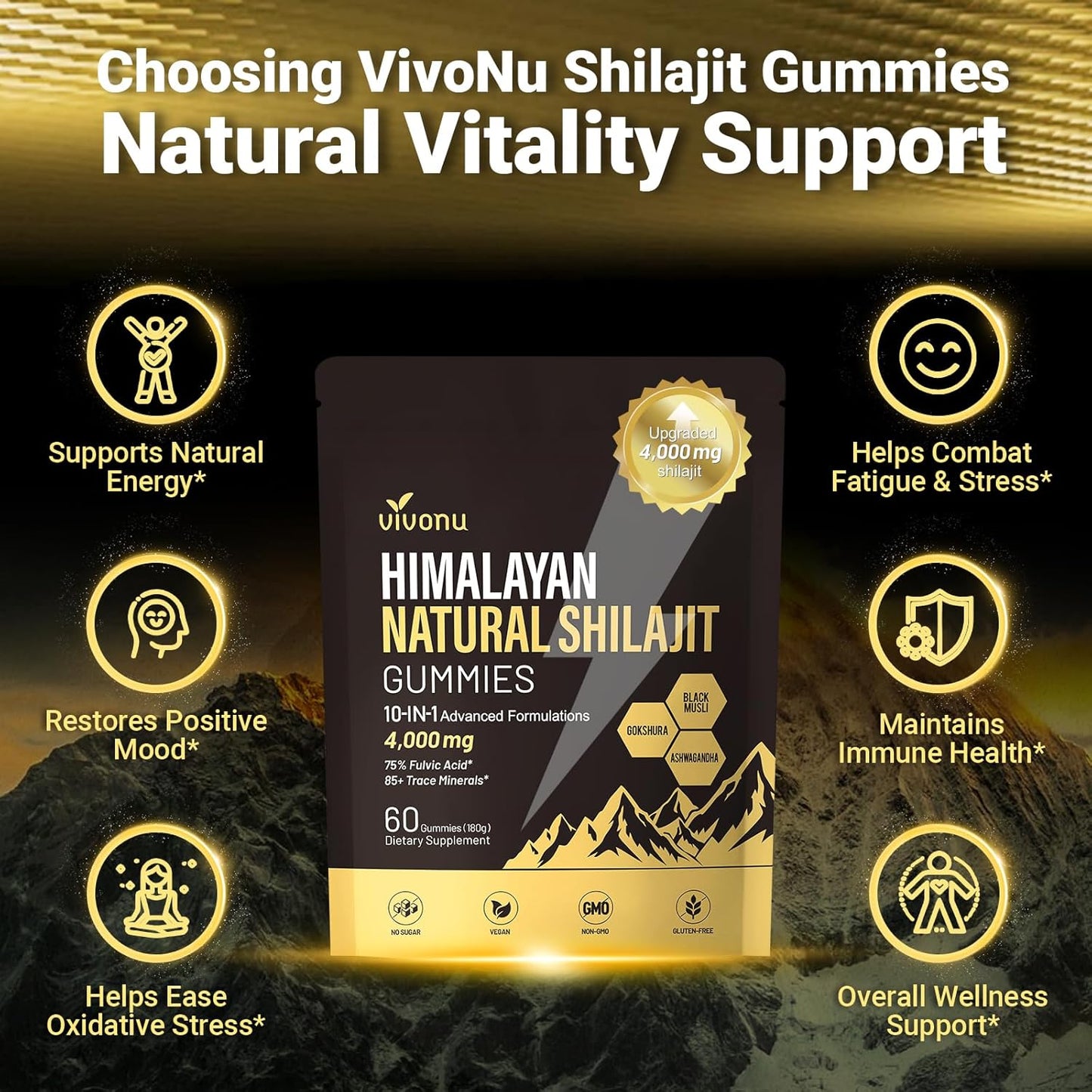 Himalayan Shilajit Gummies Support's Kidneys