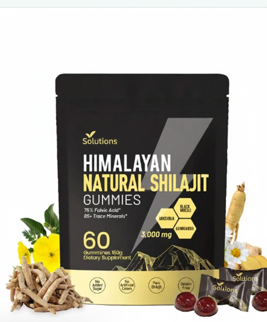 Pure Himalayan Shilajit Gummies Boost Energy, Focus & Vitality