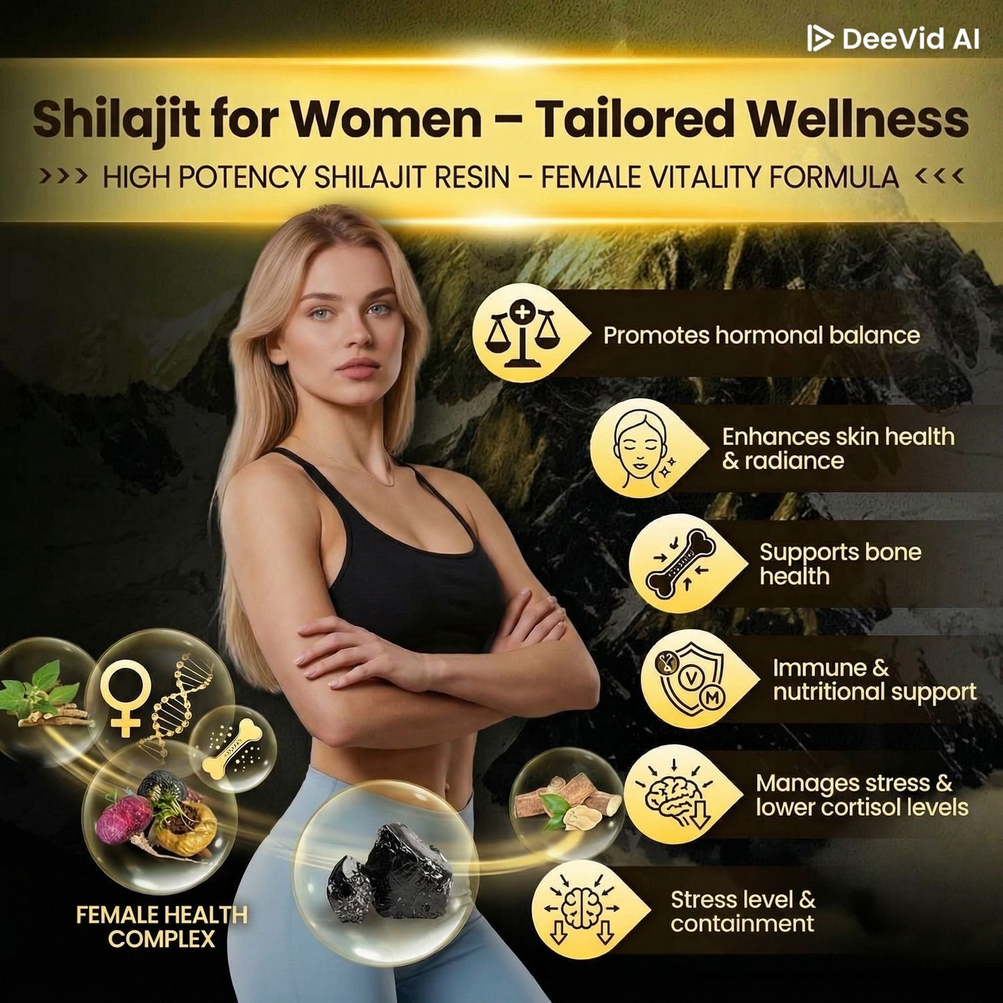 Pure Himalayan Shilajit Gummies  Help's Women Health